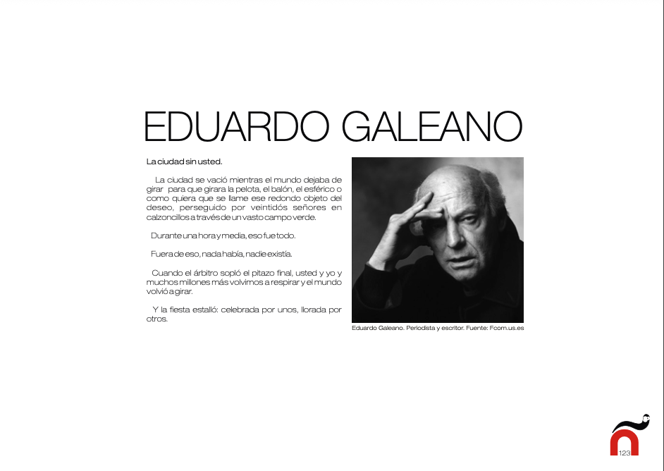 Eduardo Galeano, libro España Fantasma 2010